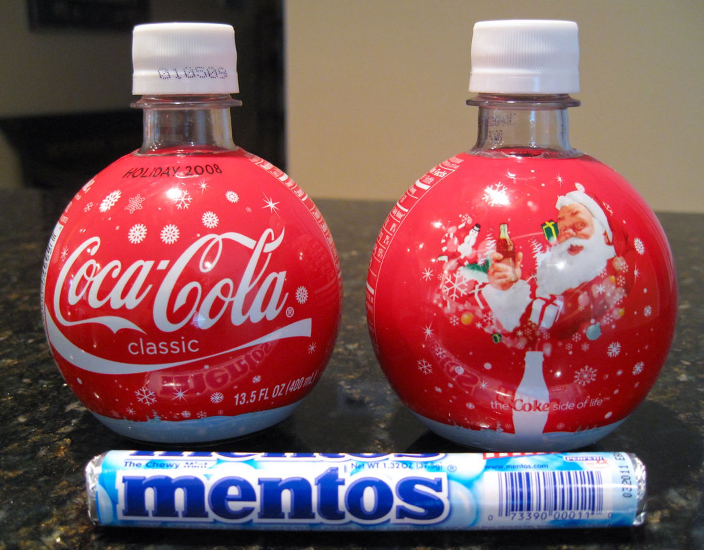 Experimento de Coca Cola y Mentos explicación fácil de la reacción química 2