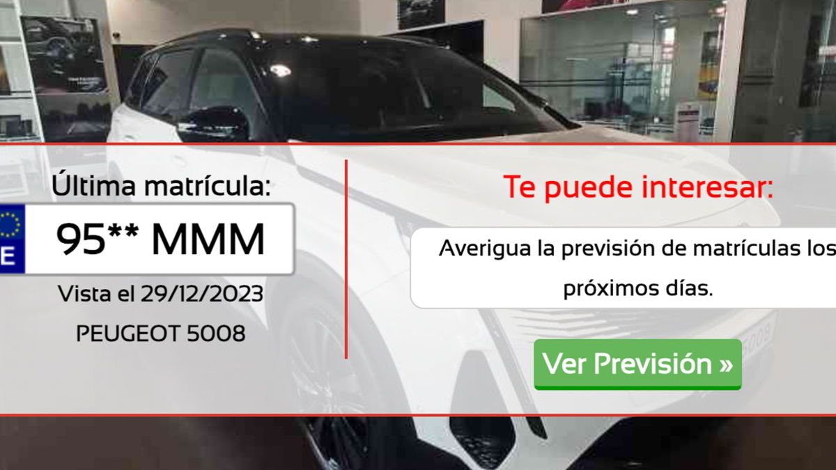 How to know which is the last license plate assigned by the DGT GEARRICE