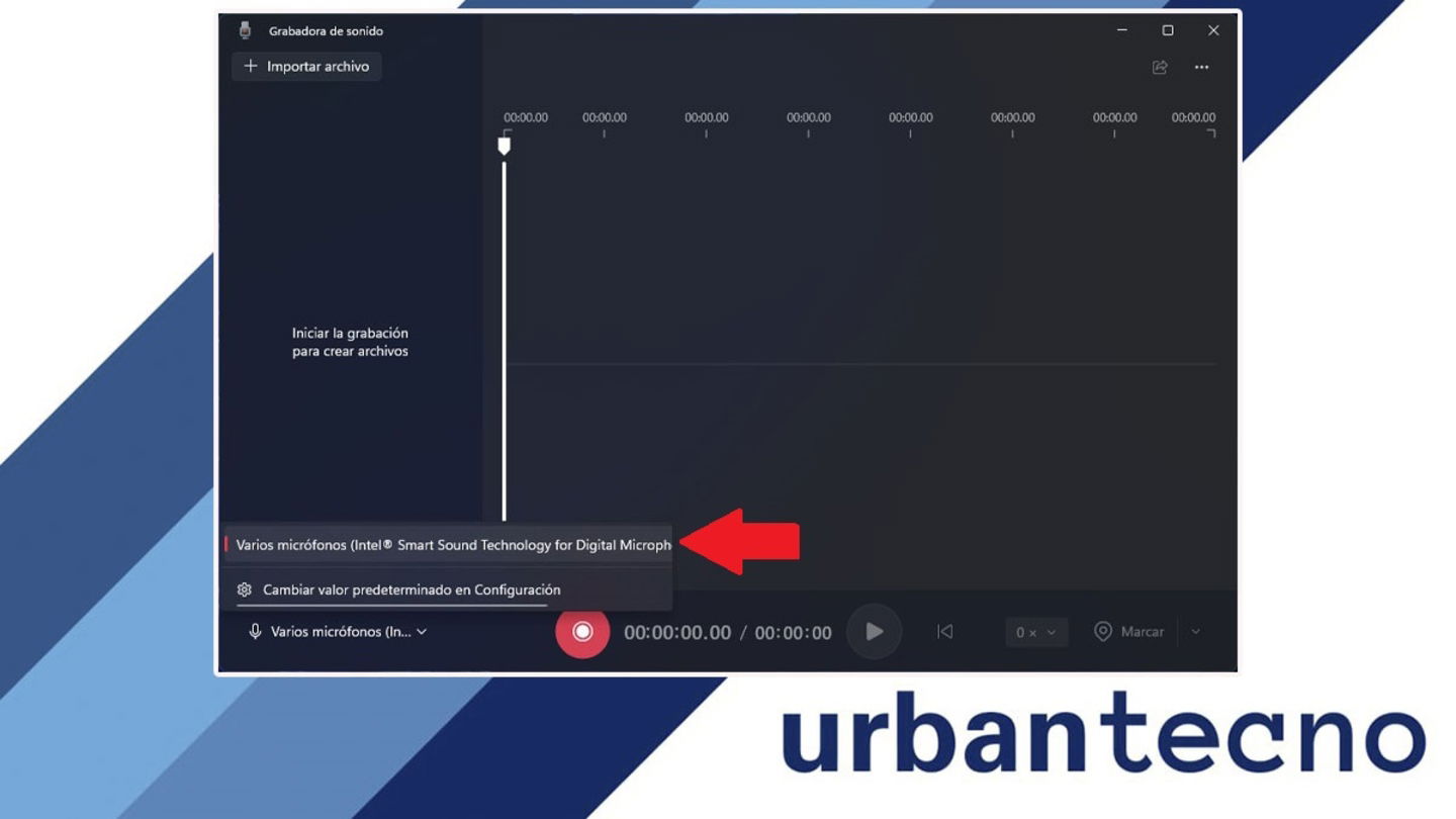 Seleccionar microfono en Windows 11