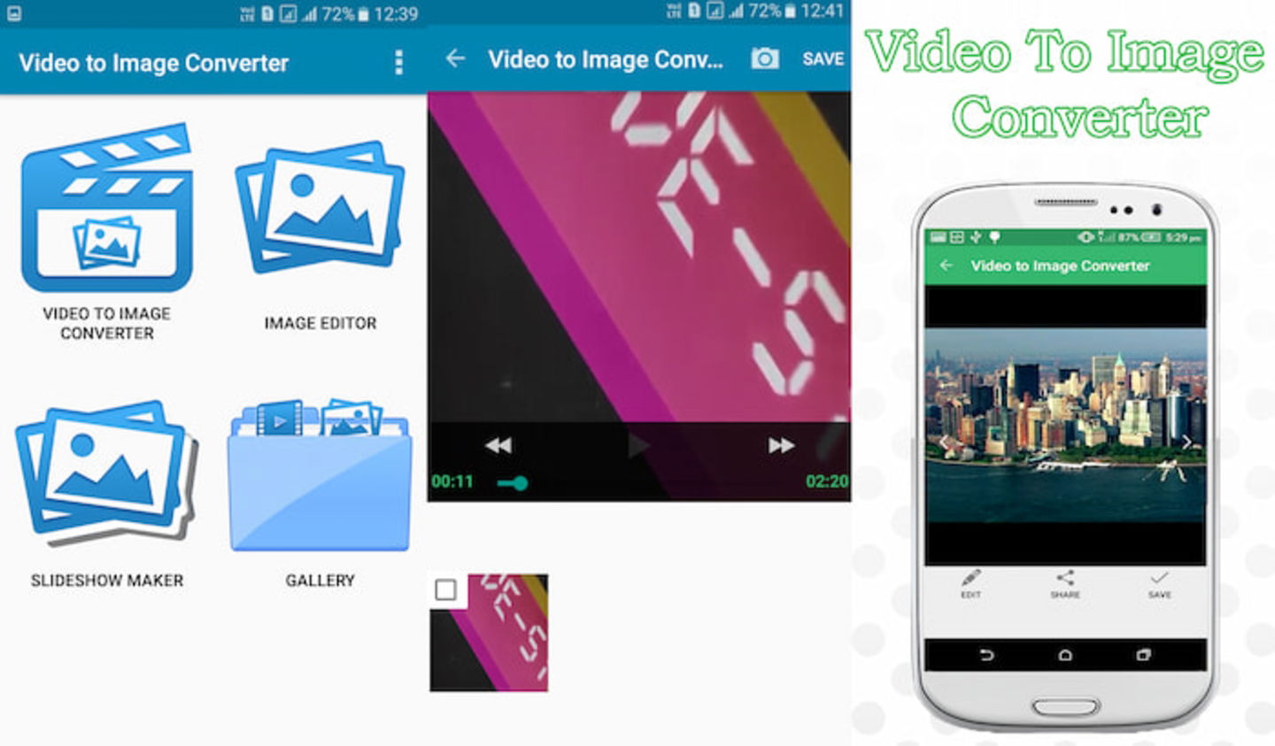 Video to Image Converter Video es otra estupenda alternativa para extraer los fotogramas de un vídeo