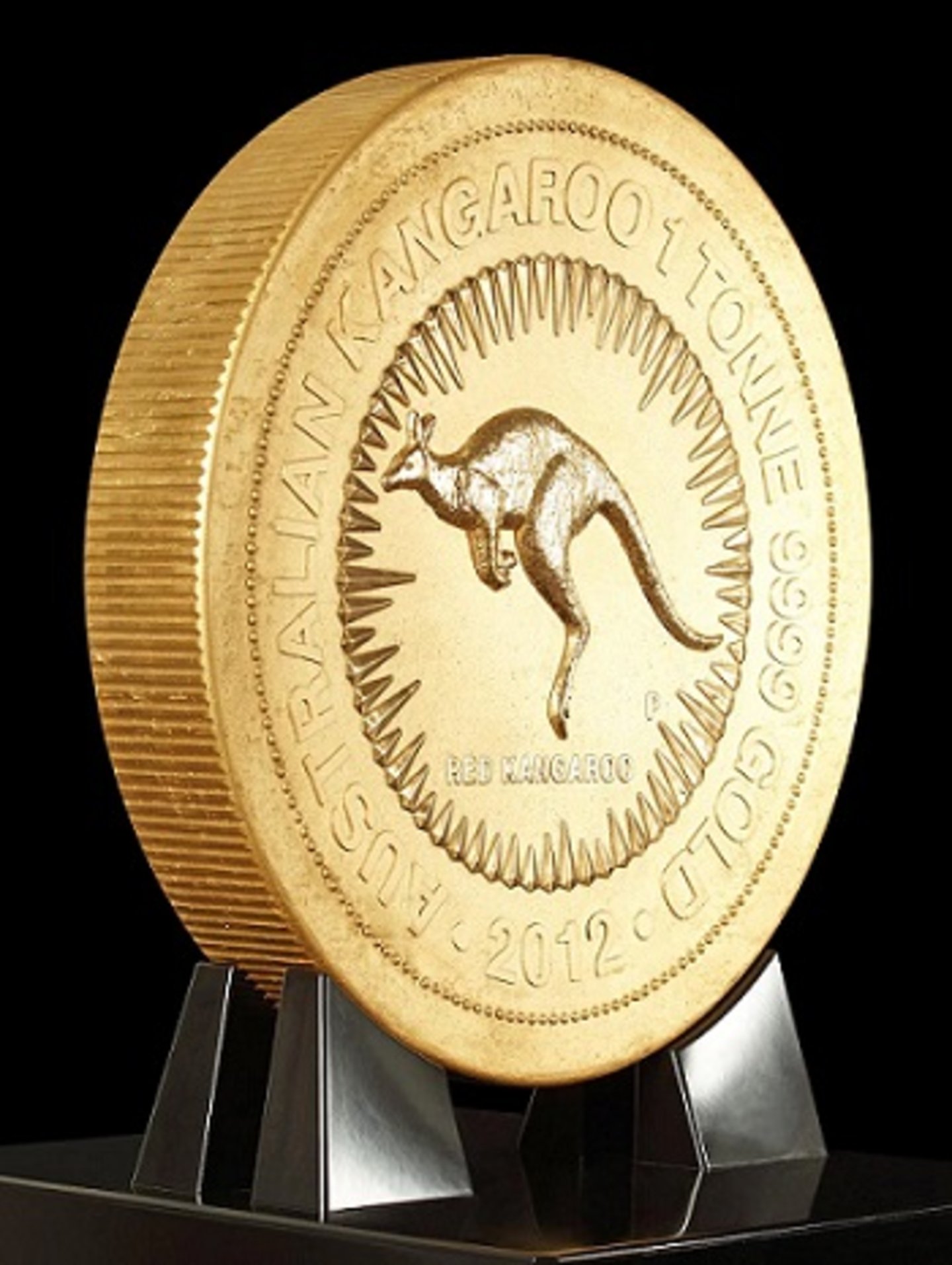 La moneda de oro más grande del mundo está en Australia y pesa una tonelada