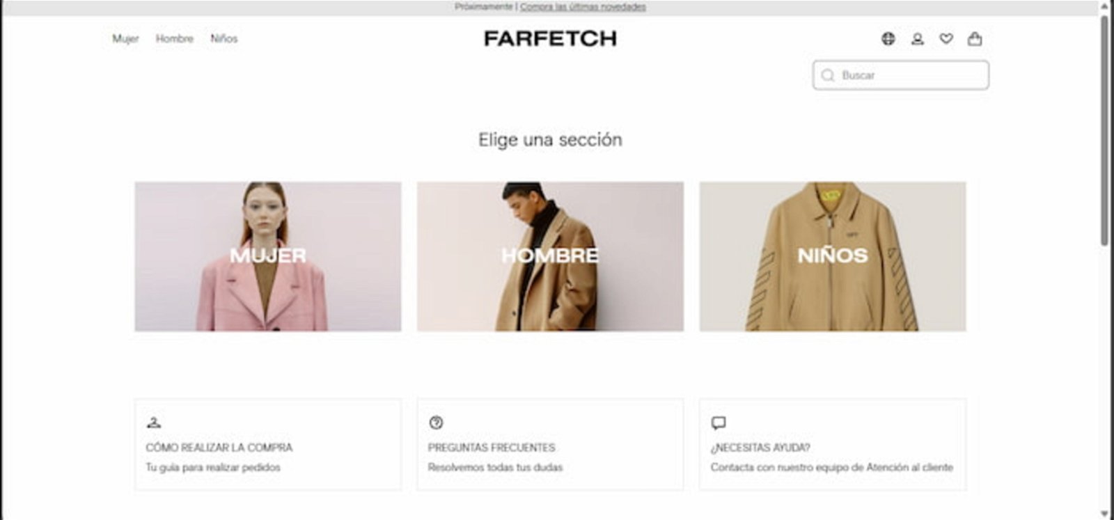 Farfetch es otra de las mejores plataformas para comprar moda de lujo rebajada y es que tiene más de 1.400 marcas prestigiosas en su catálogo