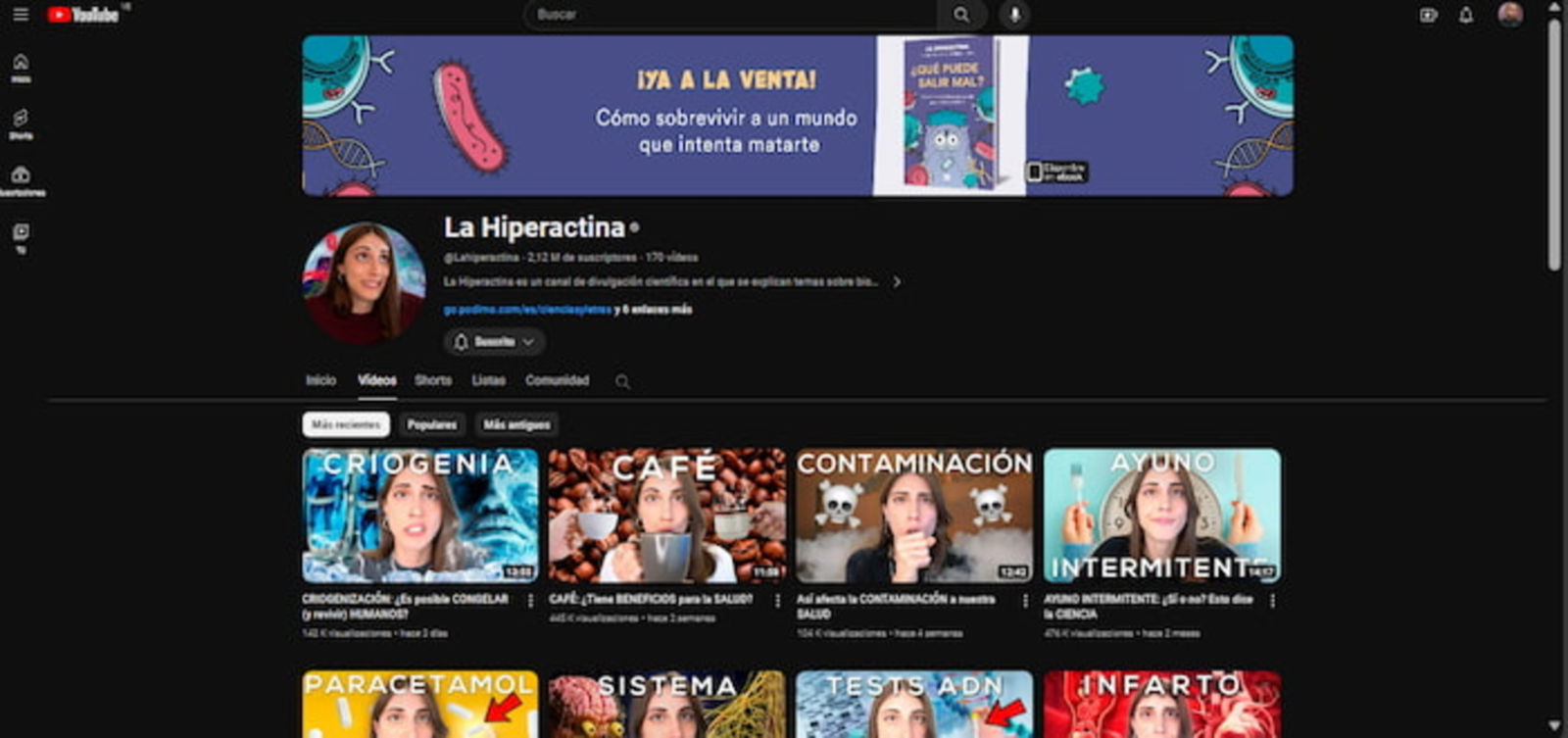 Los mejores 8 canales de YouTube sobre ciencia