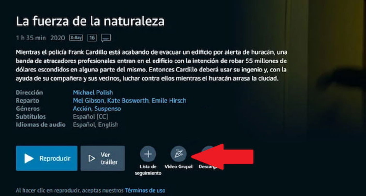 Prime Video ofrece una función llamada Vídeo grupal para disfrutar de películas y series con amigos