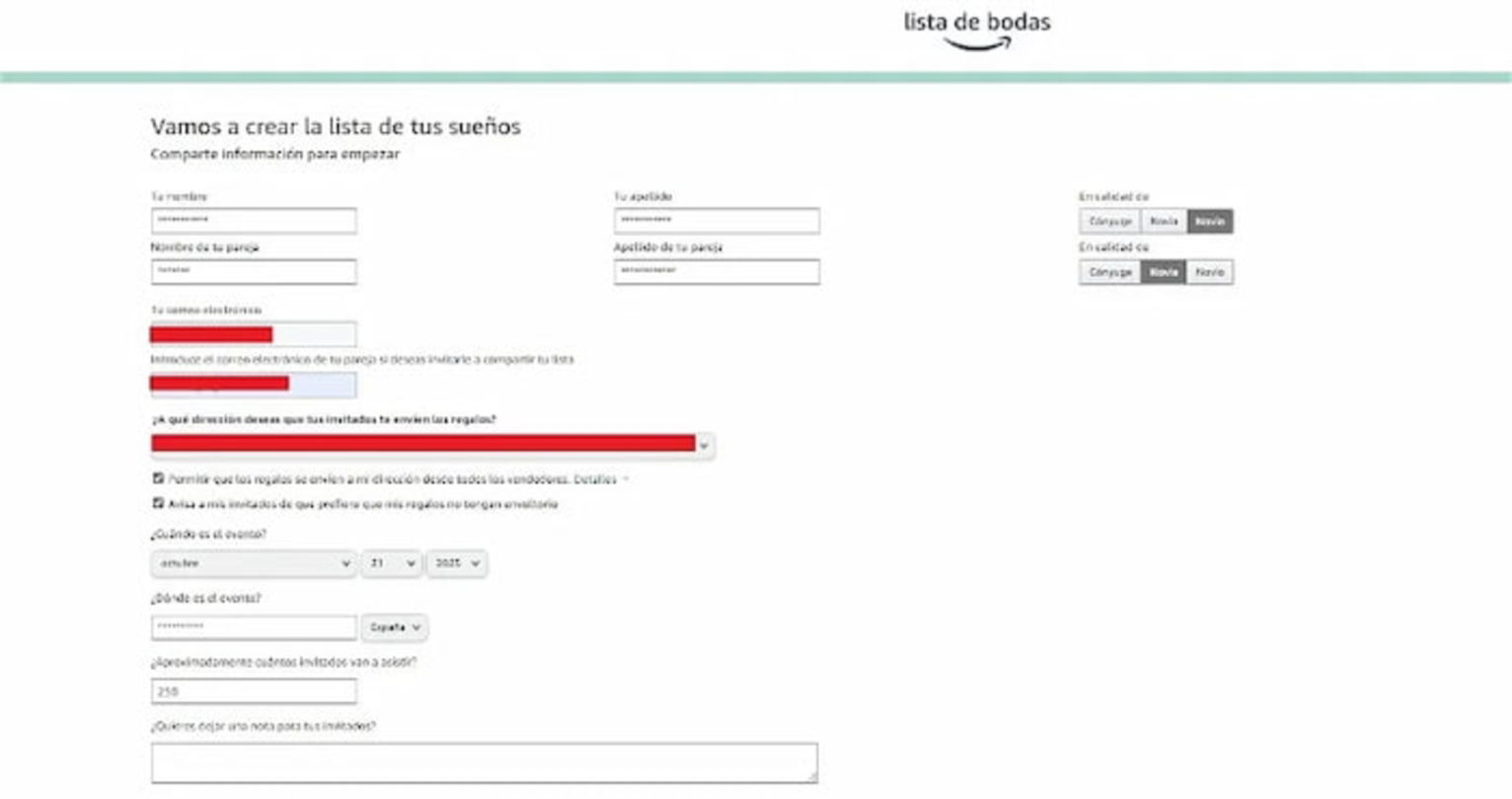 Cómo hacer una lista de bodas en Amazon desde cero