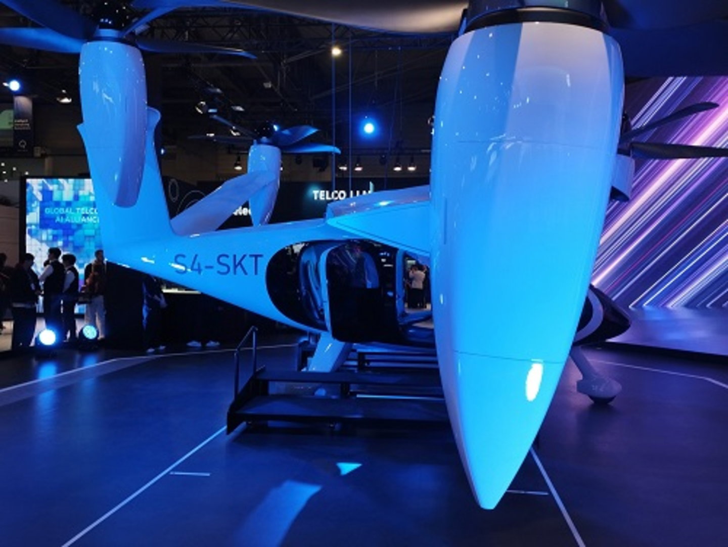 Los taxis voladores aterrizan en el MWC de Barcelona con una simulación en vivo