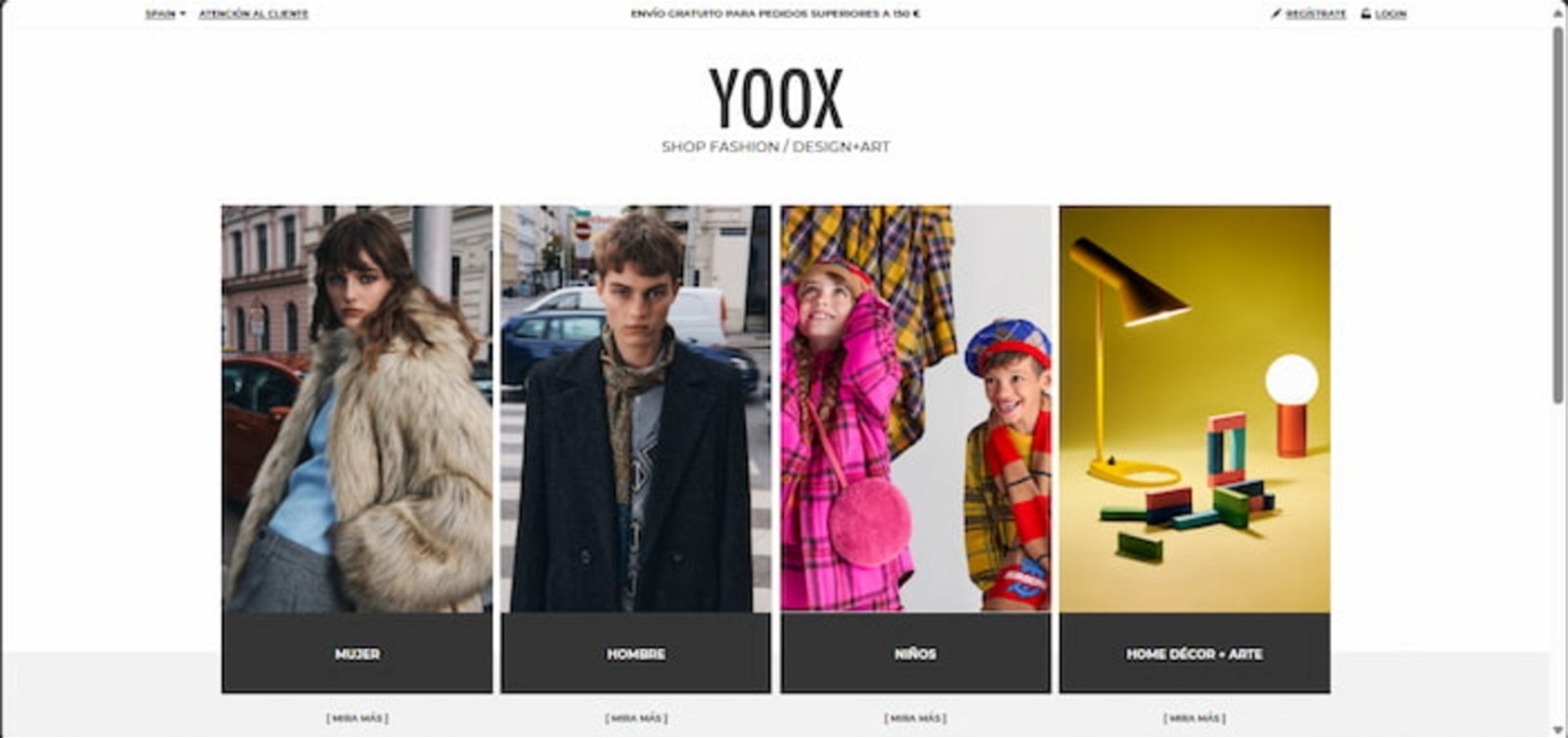 Yoox es una de las plataformas más exclusivas para comprar ropa de marca y con precios difíciles de superar