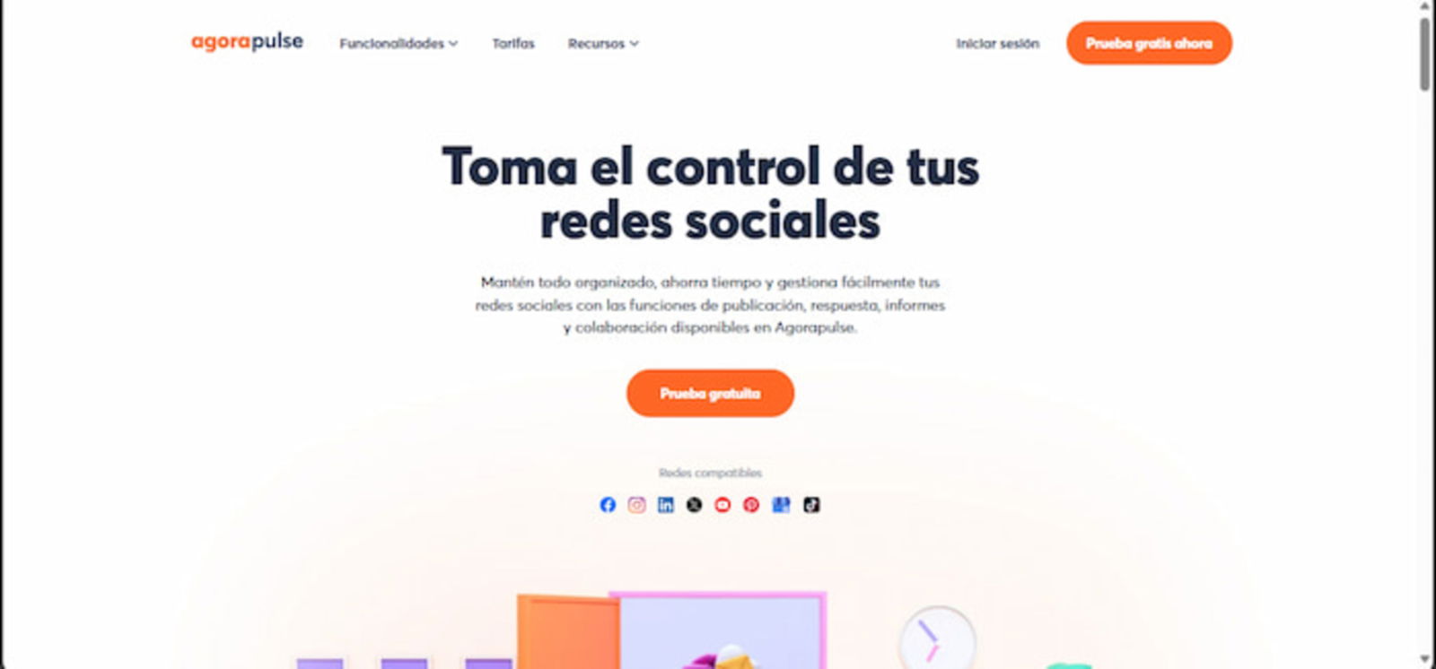 AgoraPulse es una herramienta que te brinda el control de tus redes sociales