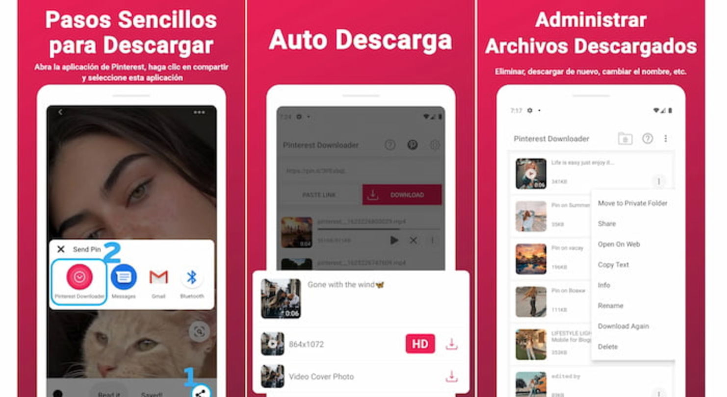 Esta es una de las mejores aplicaciones móviles para descargar vídeos de Pinterest sin marca de agua