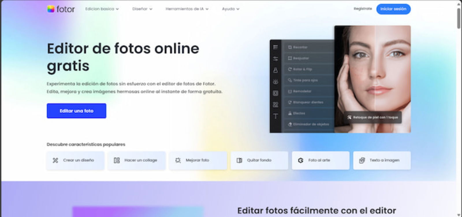 Fotor es un interesante editor de imágenes y que, entre muchas cosas, incluye la posibilidad de crear fotos en blanco y negro