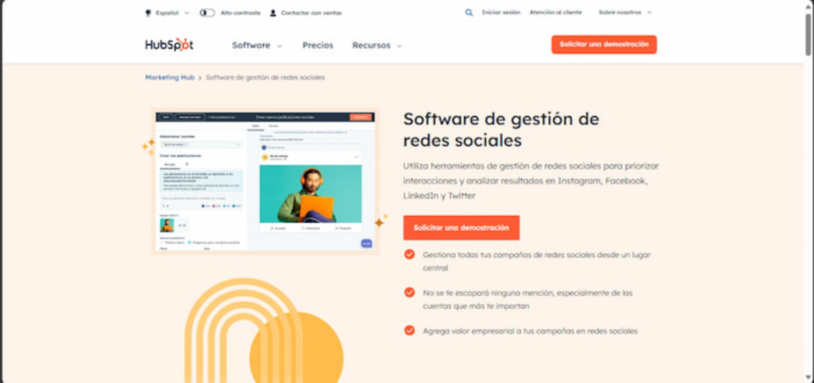 HubSpot es considerado como una de las herramientas más completas que existen para gestionar redes sociales