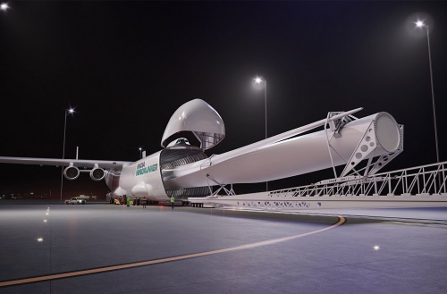 Una empresa se ha propuesto construir el avión más grande del mundo: servirá para transportar palas de molino