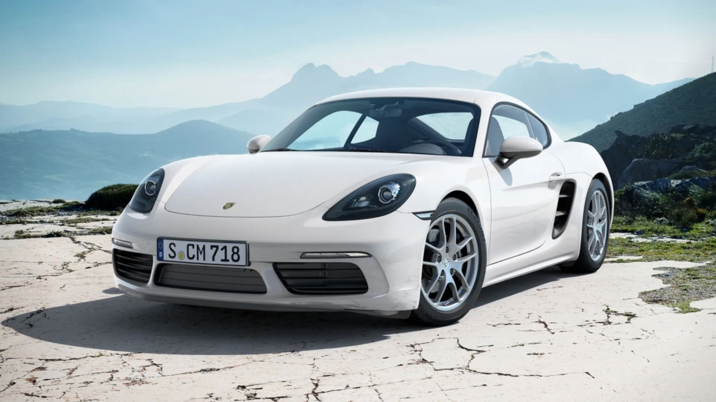 Porsche Cayman blanco