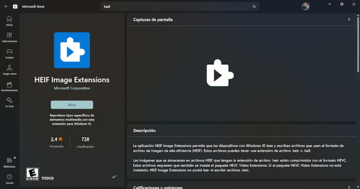 Cómo abrir una imagen HEIF en Windows