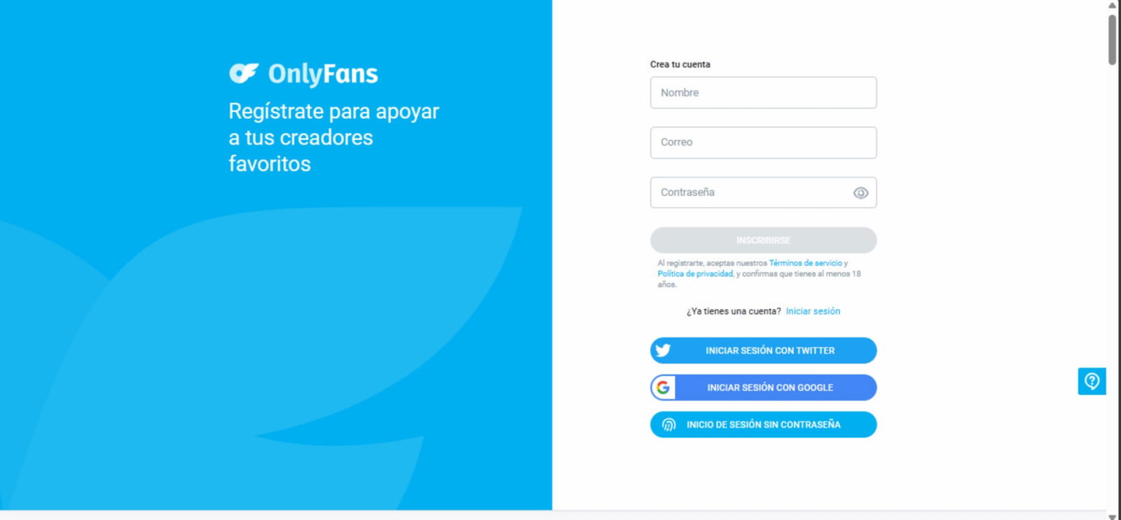 Crear una cuenta en OnlyFans es bastante sencillo, aunque deberás proporcionar información personal