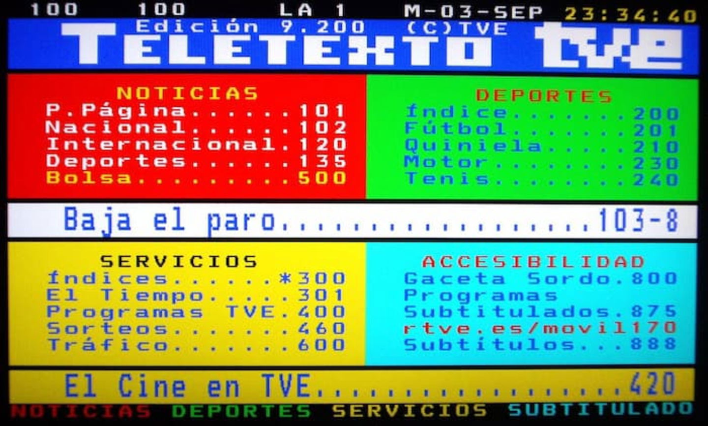 El teletexto es una funcionalidad que, con el paso del tiempo, está siendo olvidada, pero que aún hay personas que lo utilizan