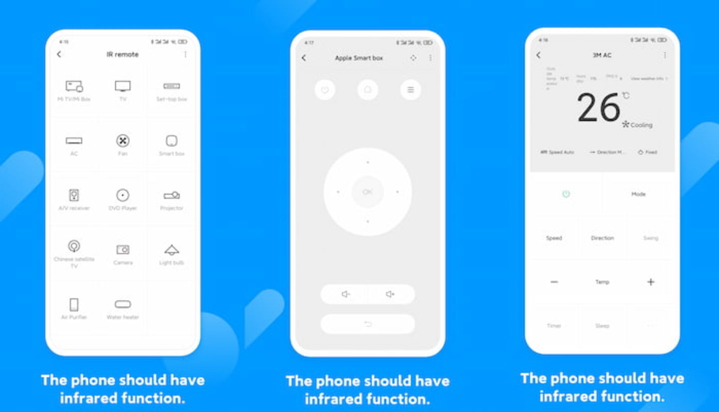 Esta es la aplicación desarrollada por Xiaomi para sus móviles que permite controlar dispositivos mediante infrarrojos o WiFi, aunque se puede instalar en móviles de otras marcas
