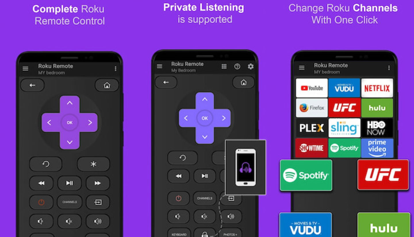 Esta es una app diseñada para controlar dispositivos Roku, los cuales son bastante populares entre los usuarios