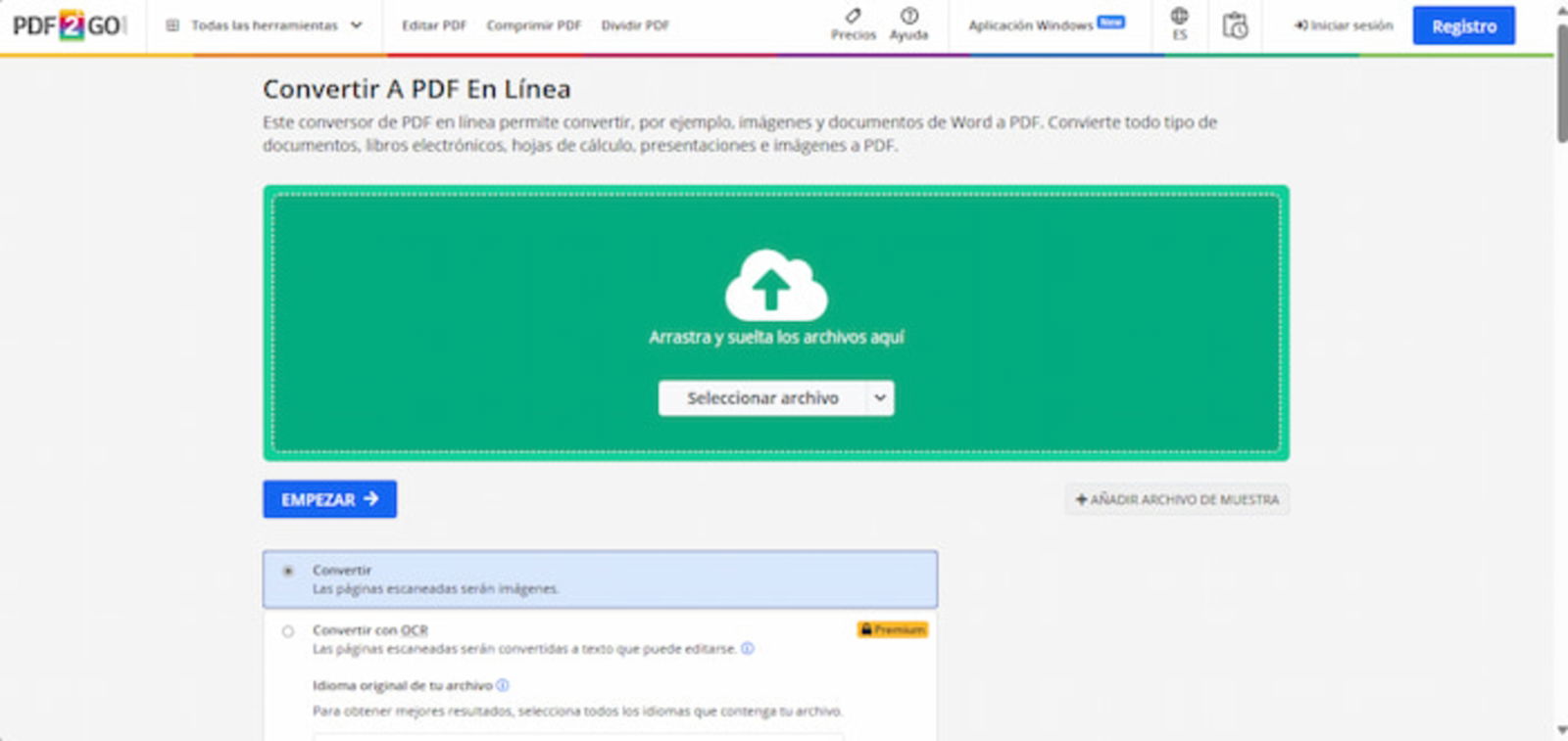 Puedes utilizar una plataforma online para convertir los archivos de Google Docs a documentos PDF