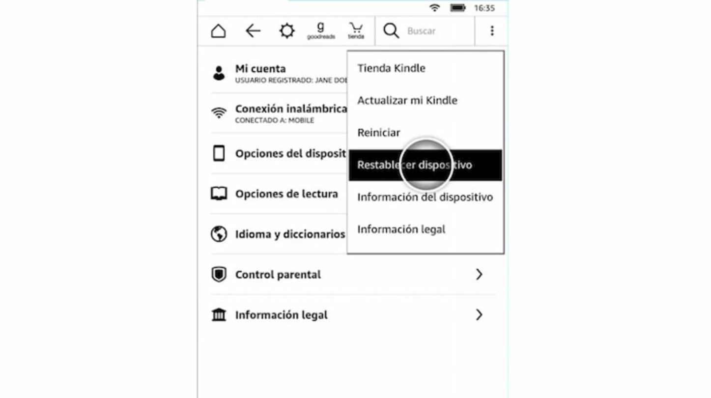 Restablecer de fábrica los ajustes del Kindle es muy sencillo si sigues estos pasos