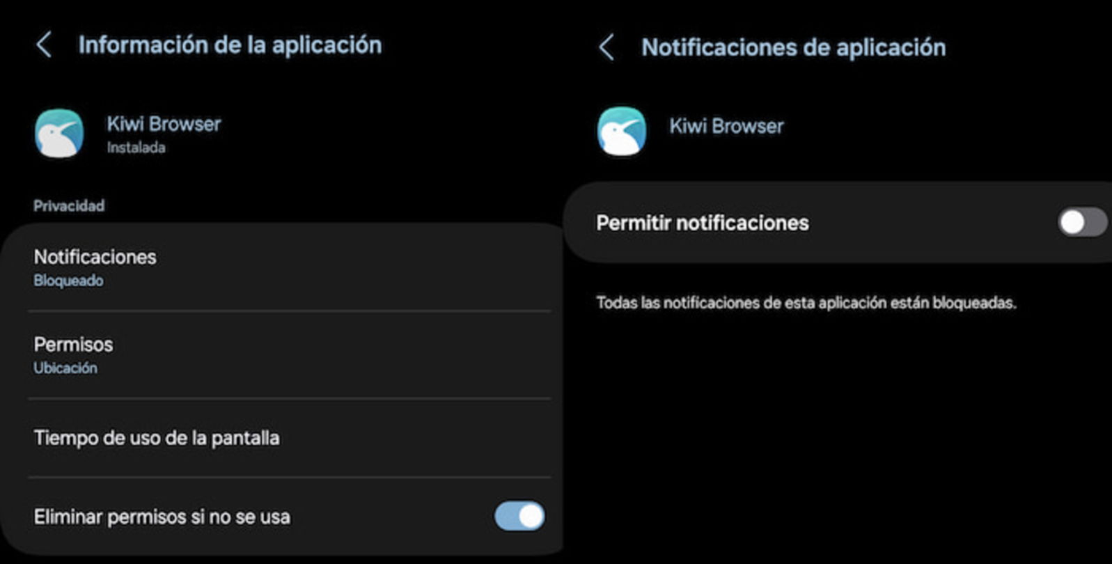 Una solución rápida en Android puede ser el bloquear las notificaciones del navegador y otros permisos de la web