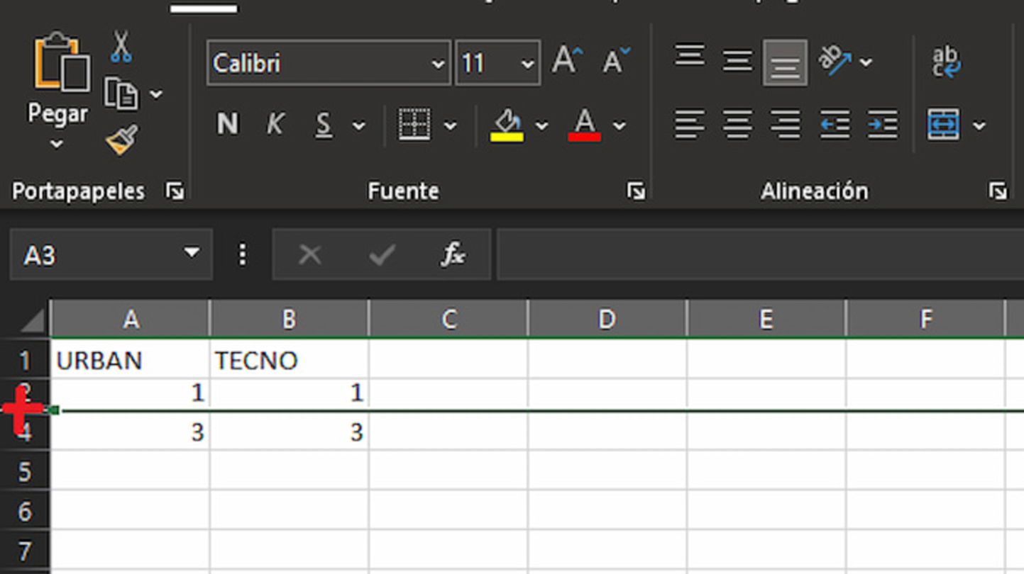 Así puedes mostrar una fila que está oculta en tu hoja de cálculo de Excel