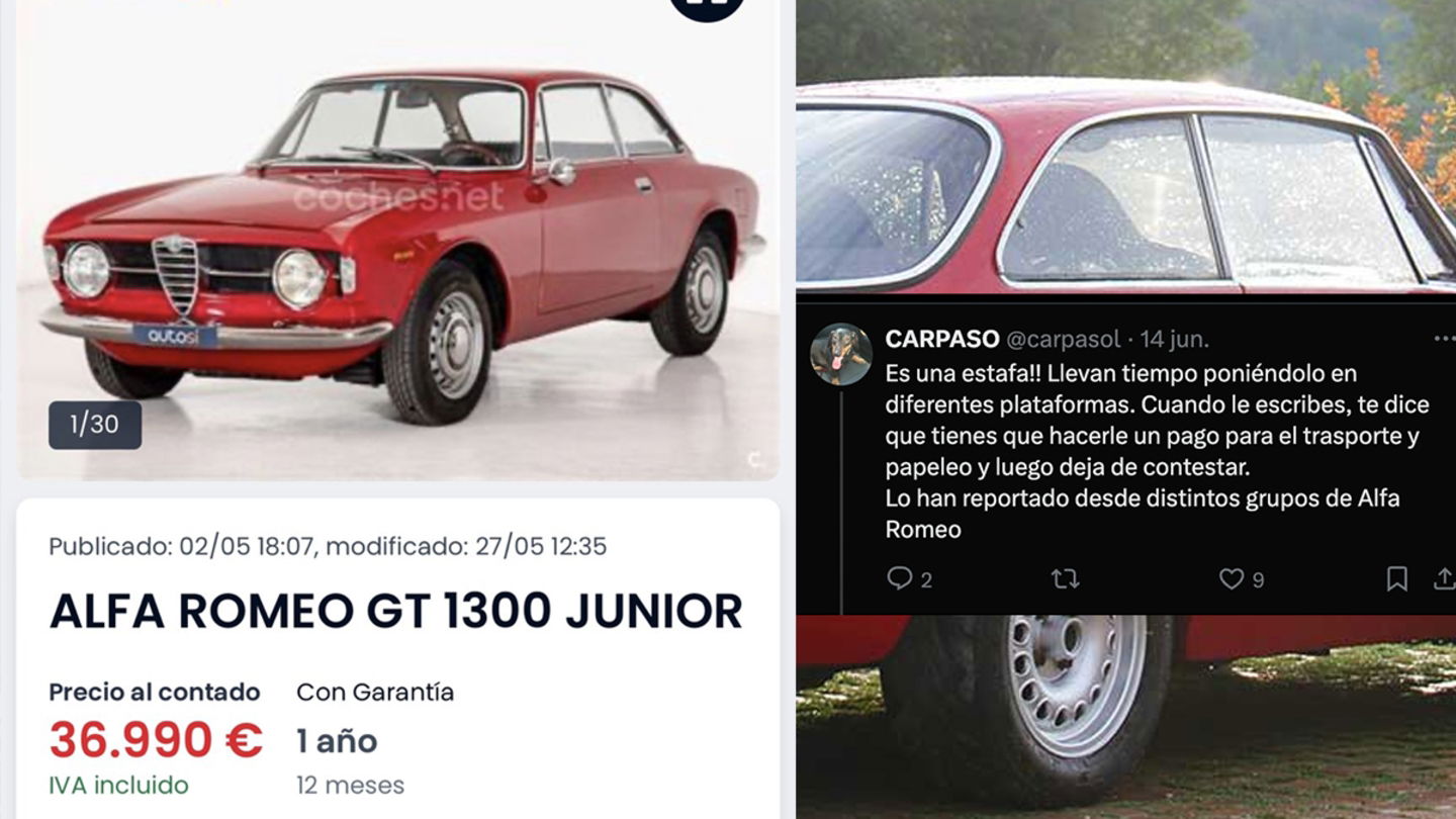estafa alfa romeo junior