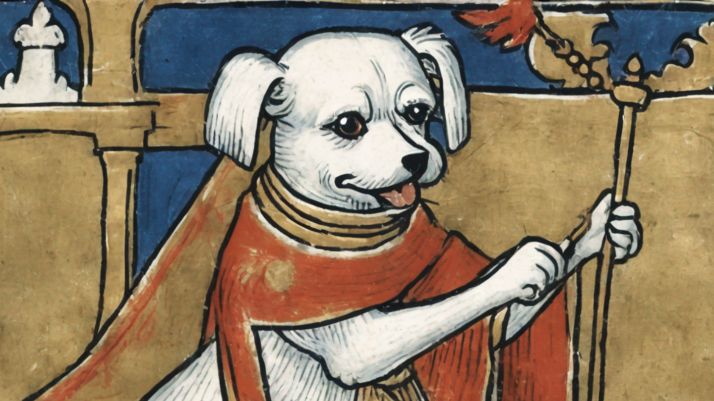 Este es el retrato del Perro Trovador