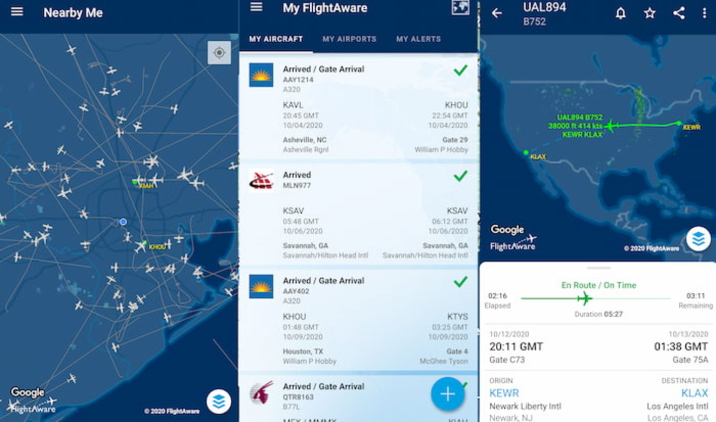 FlightAware es otra interesante aplicación con la que podrás rastrear vuelos en tiempo real