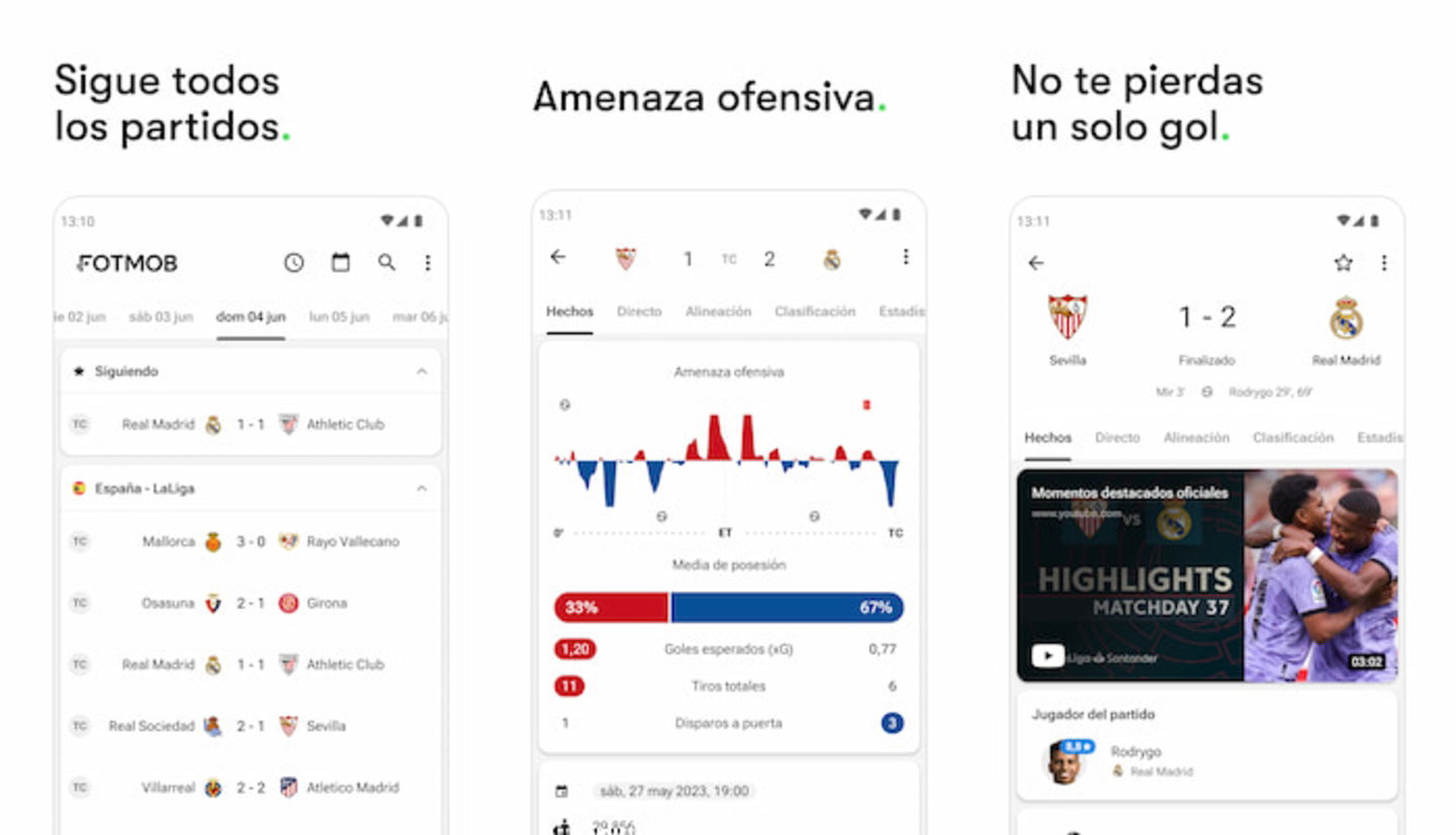 FotMob es una interesante opción para seguir cada detalle de los partidos de fútbol