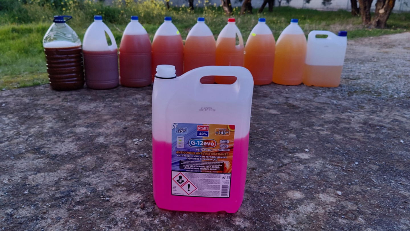 limpieza con aditivo refrigerante