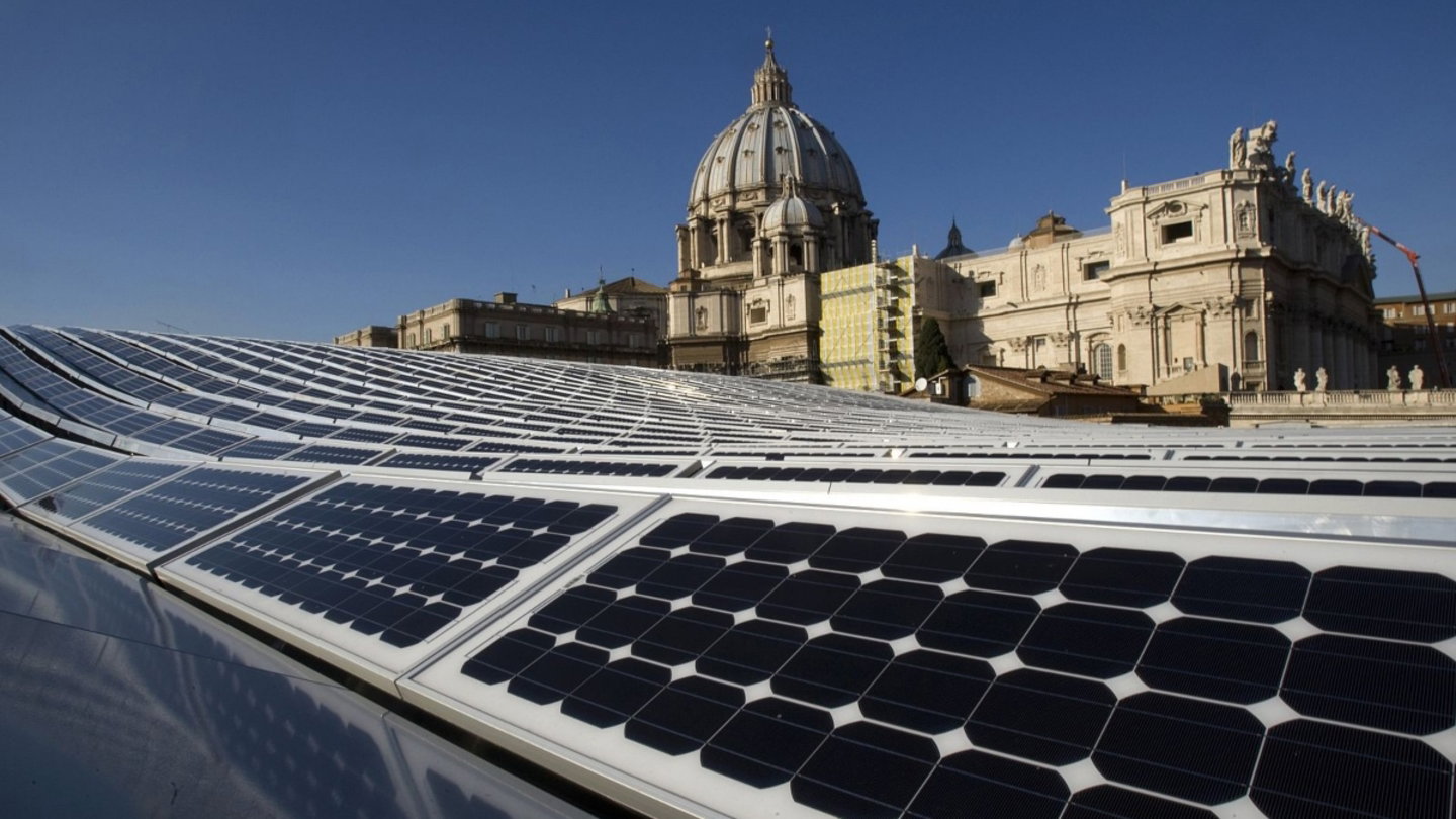Paneles solares en el Vaticano