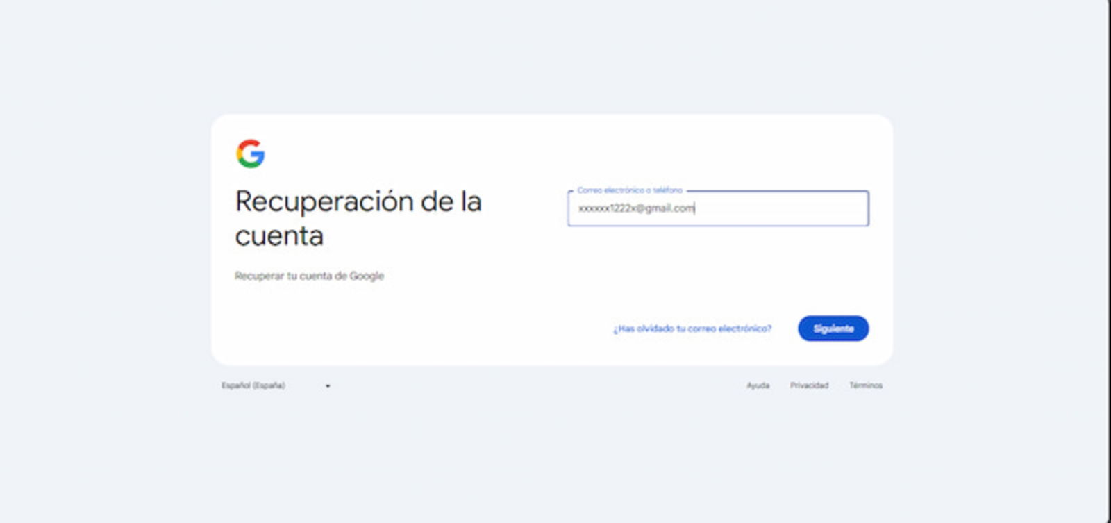 Puedes probar suerte e intentar recuperar tu cuenta de Gmail que ha sido eliminada