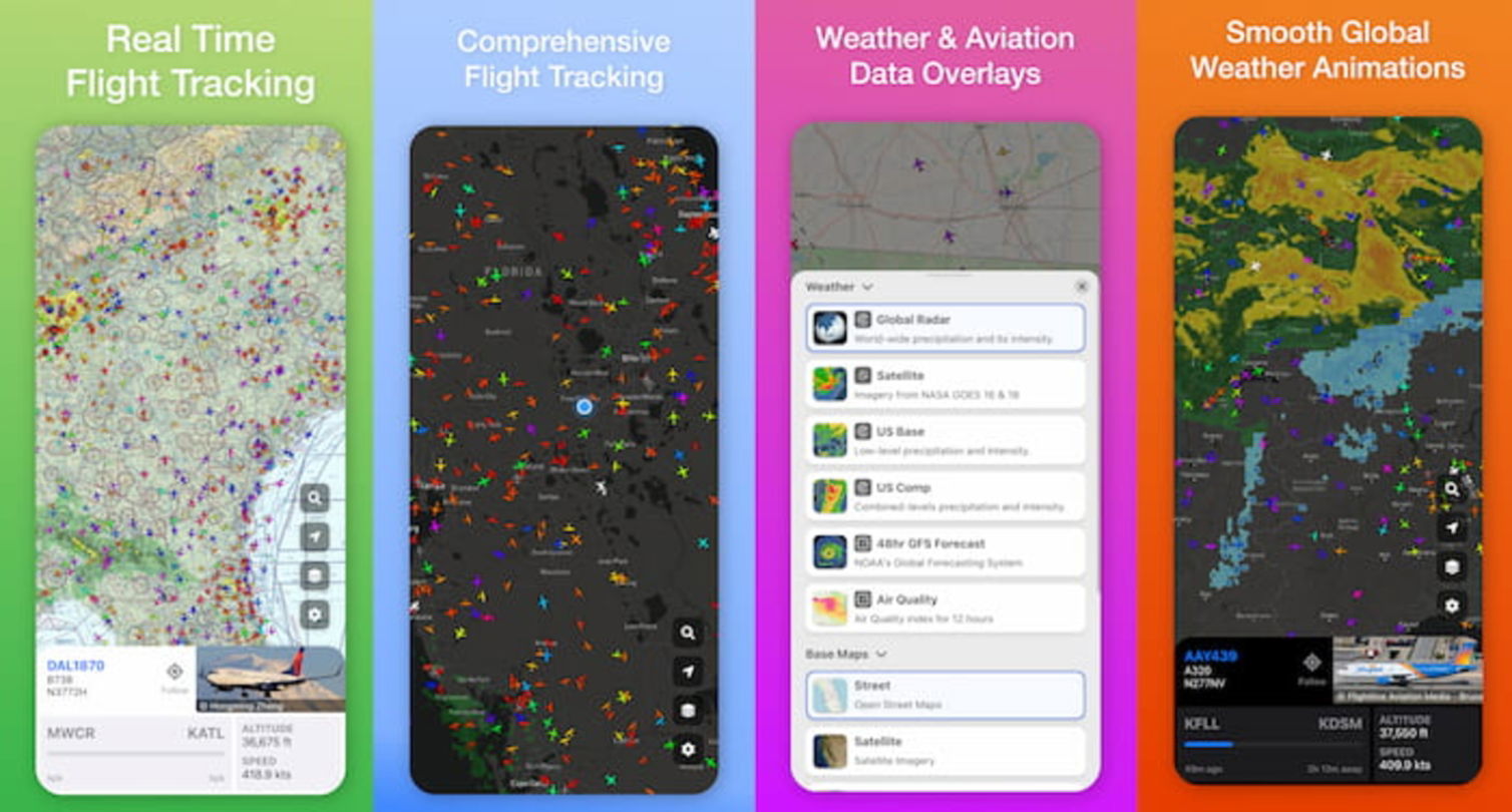 Una estupenda aplicación de radar de vuelo que funciona en todo momento