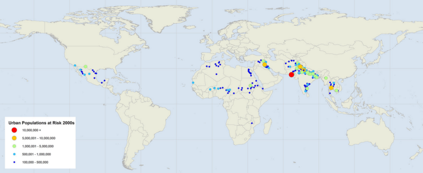 Zonas urbanas en riesgo por temperaturas extremas en la actualidad