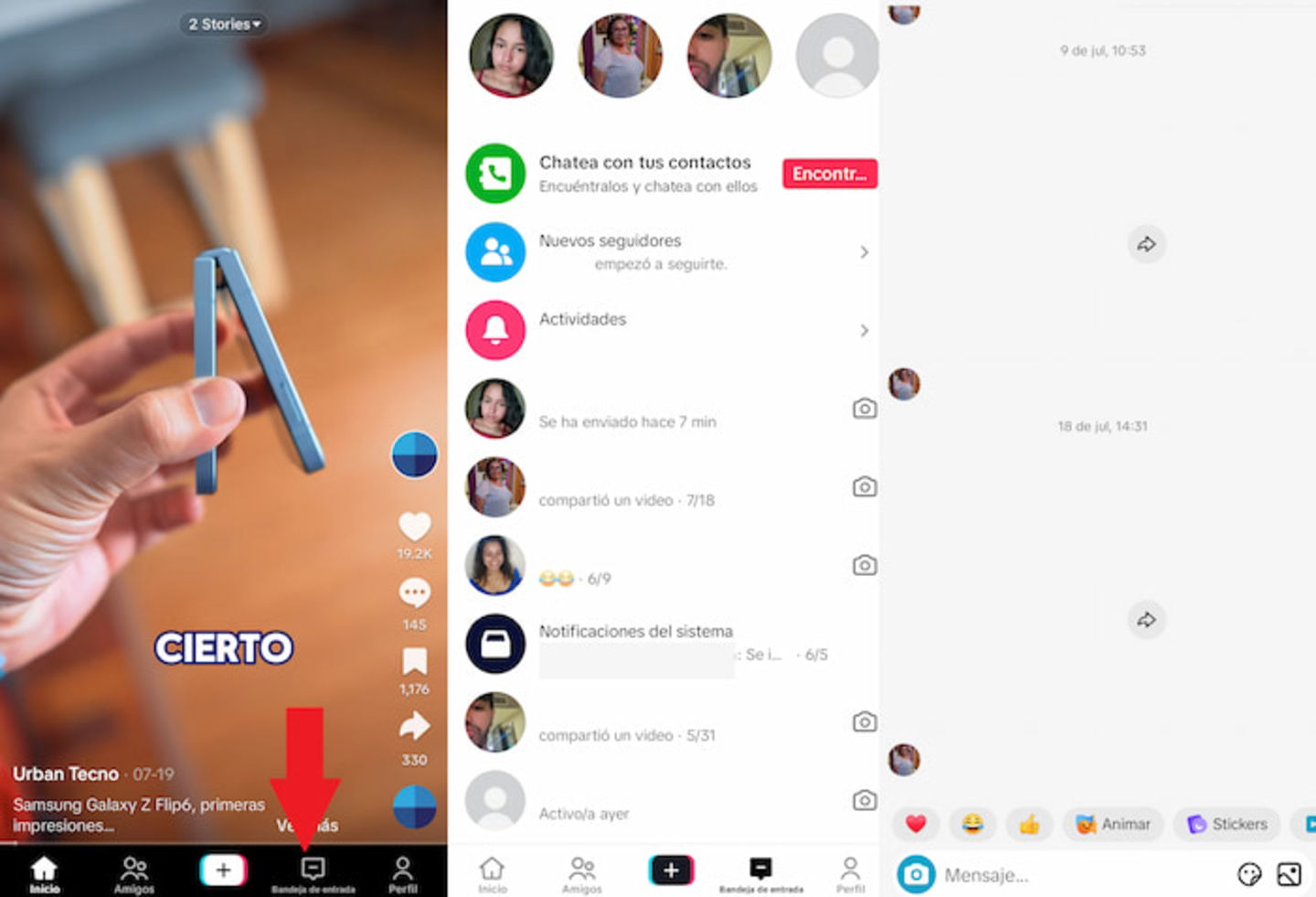 Puedes enviar mensajes directos a las personas en TikTok de forma muy sencilla