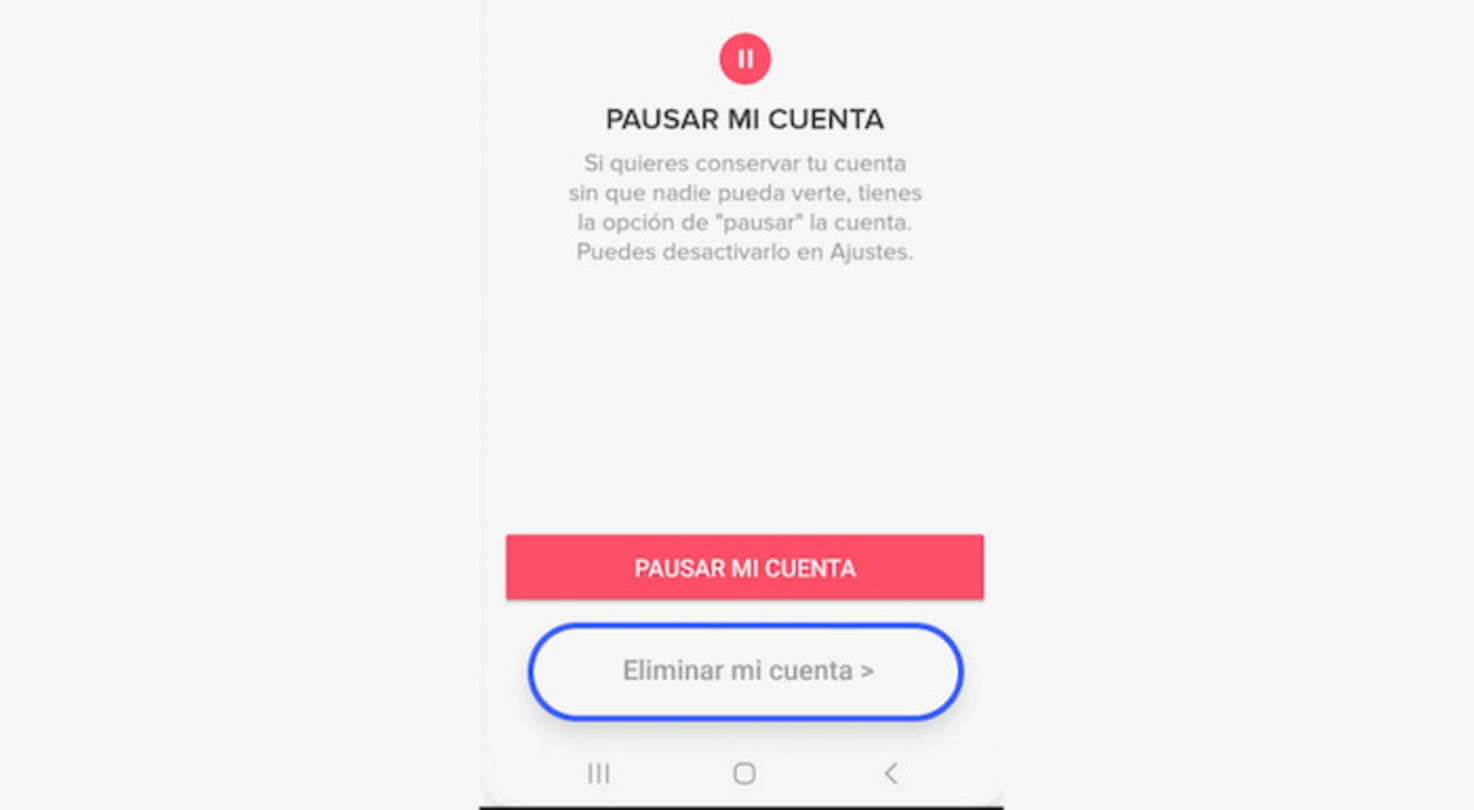 Siguiendo estos pasos podrás pausar temporalmente tu cuenta de Tinder y tomarte un respiro