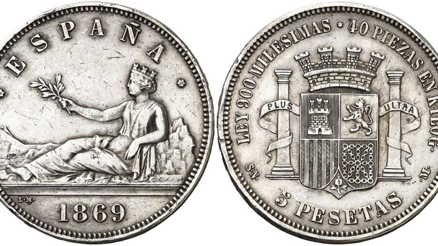 Pieza de colección de 1869