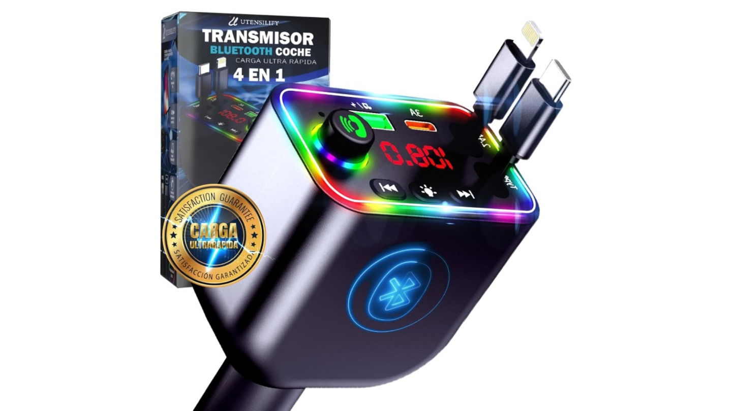 UTENSILIFY Super Pack 2 En 1 Transmisor FM Bluetooth