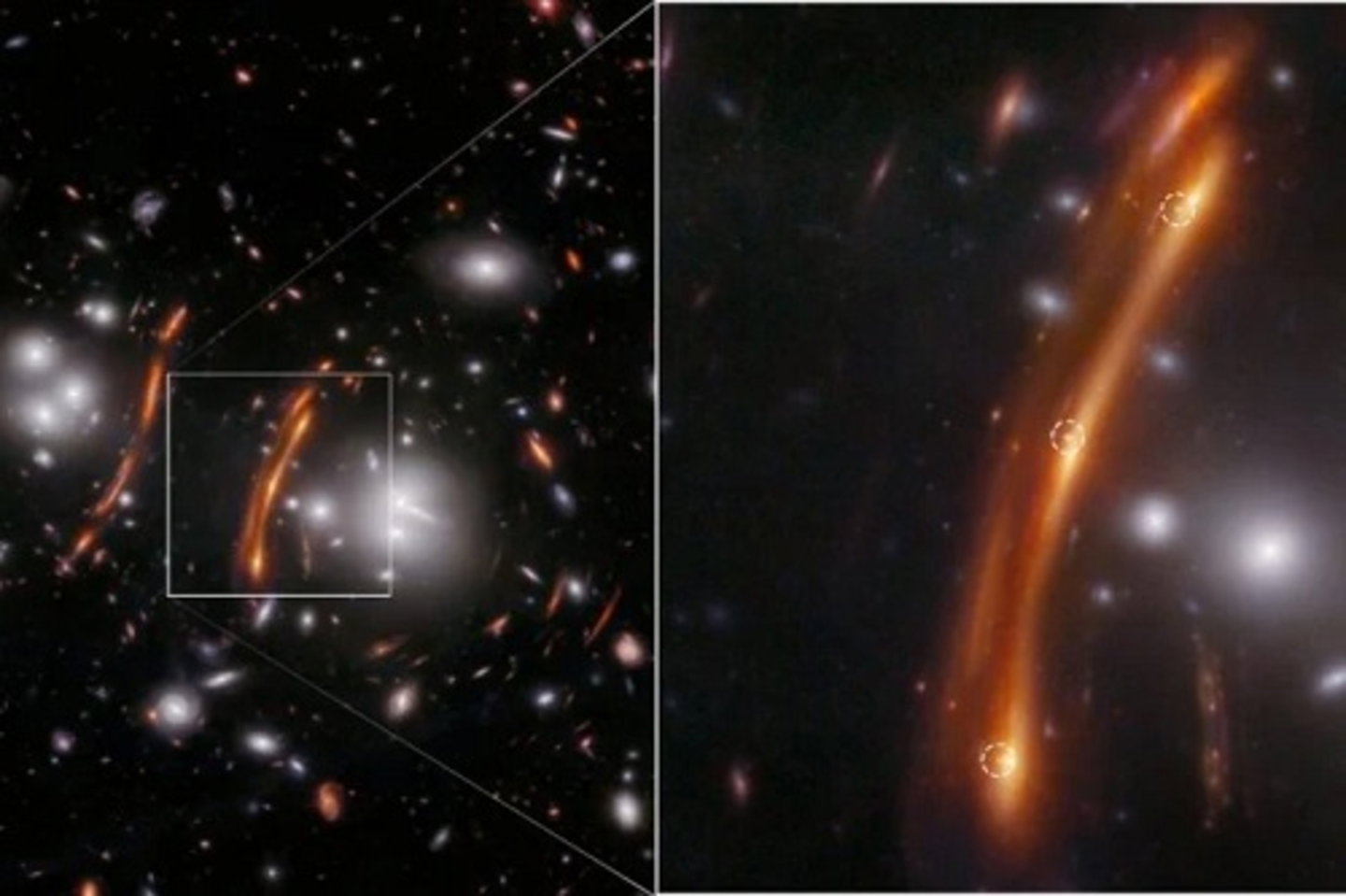 No tienes que ir al oculista: esta imagen del telescopio James Webb muestra la misma supernova tres veces. Te explicamos cómo es posible