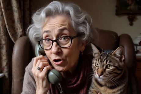 A partir de ahora los estafadores serán estafados: desarrollan una abuela mediante IA que solo habla de su gato por teléfono