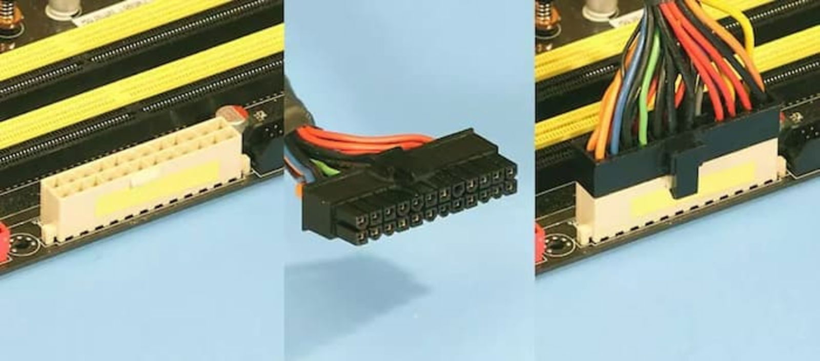 Estos conectores pueden transferir la corriente eléctrica para alimentar los componentes de la placa base