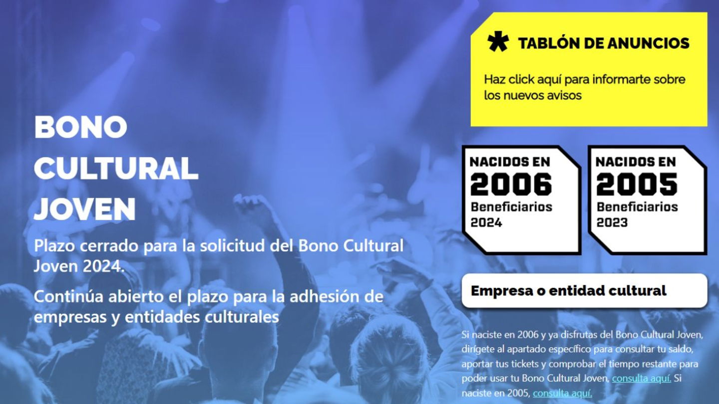 Bono cultural joven