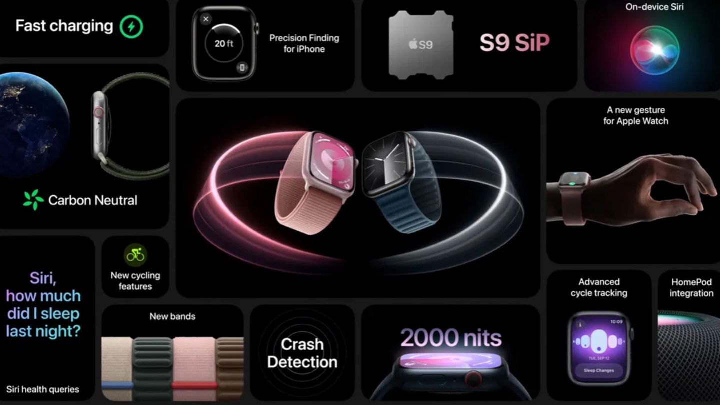 Especificaciones del Apple Watch Series 9