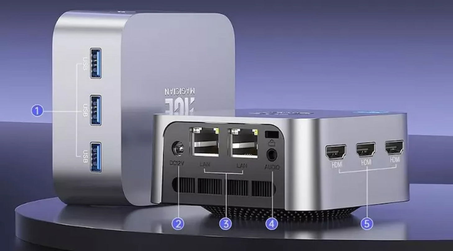 Este miniPC de ACEMAGICIAN tiene estupendas prestaciones y todos los puertos que necesitas