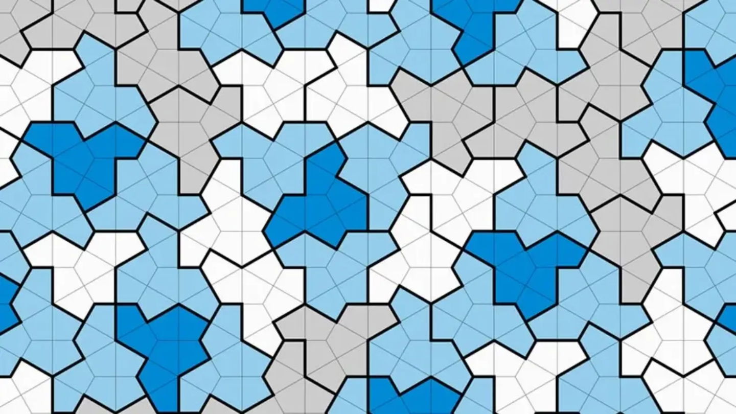 Imagen de la forma geométrica que nunca repite patrón si llena una superficie