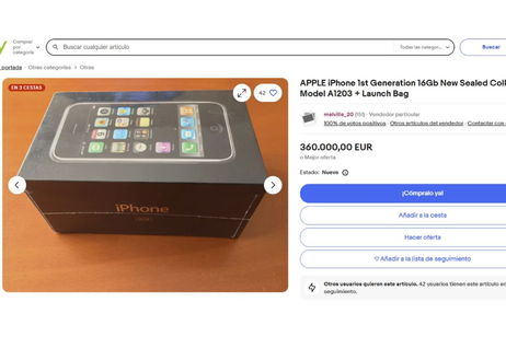 El iPhone original es una joya de coleccionista muy valorada por los fans de Apple. Ahora puede ser tuyo, a estrenar, por 360 mil euros