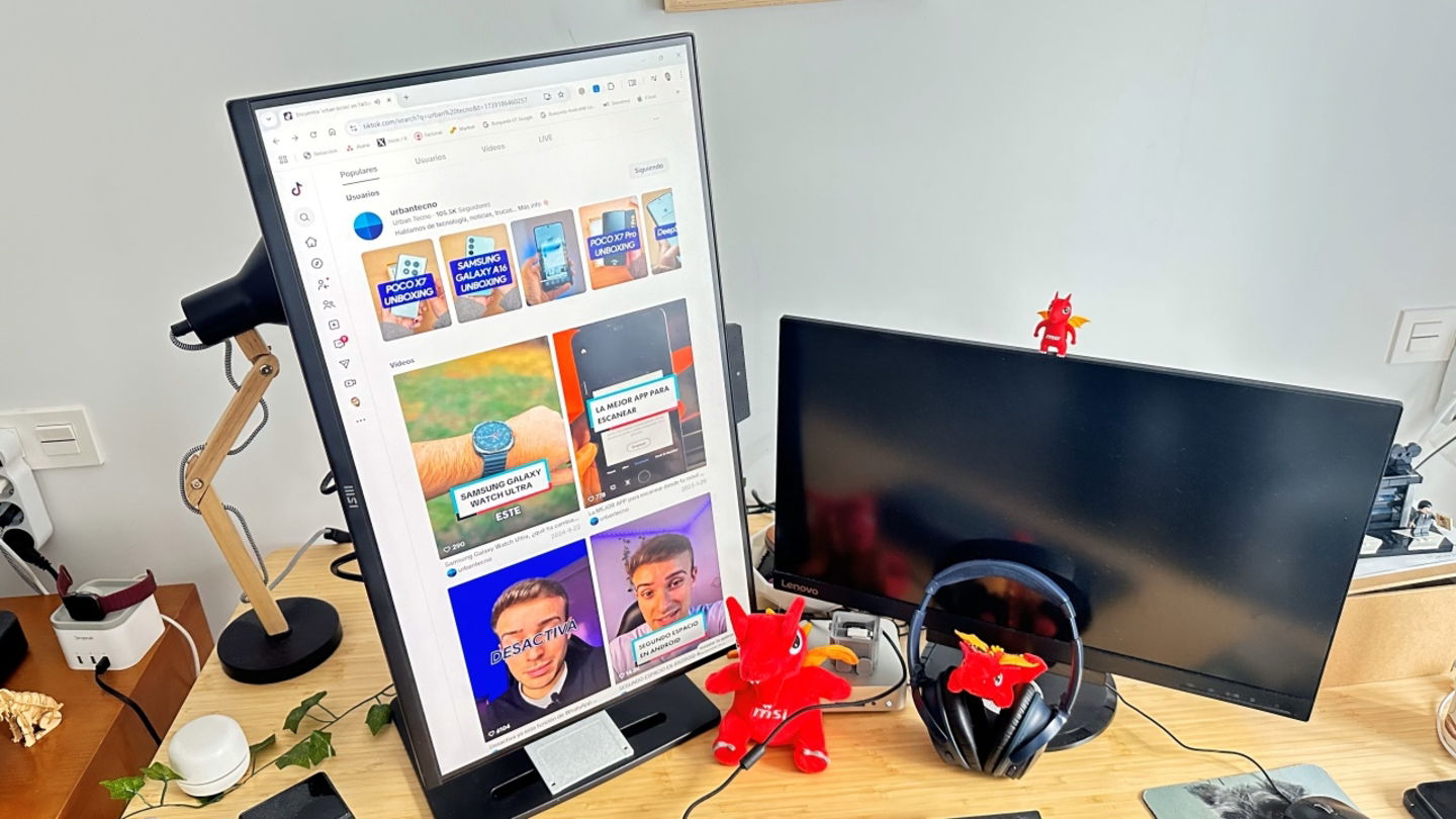 Poder utilizar un monitor en vertical es algo de lo que pocos productos pueden presumir