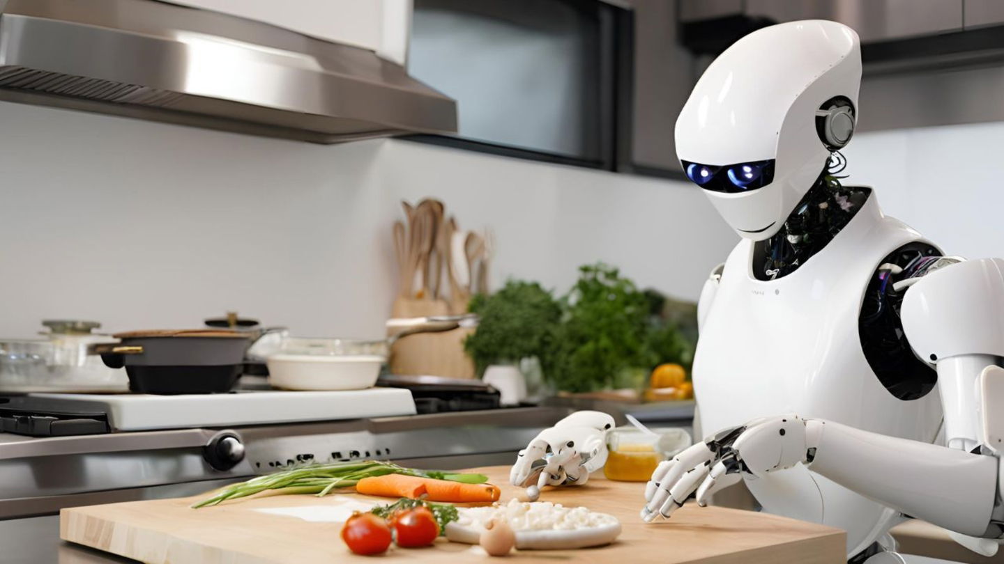 Robot humanoide cocinando