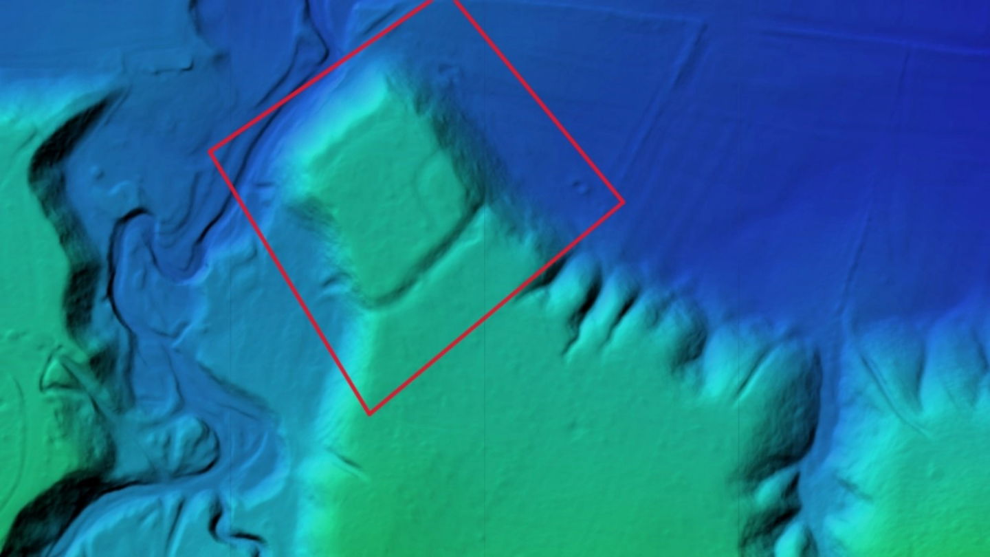 Imagen de la fortaleza a través de los ojos de los sensores LiDAR